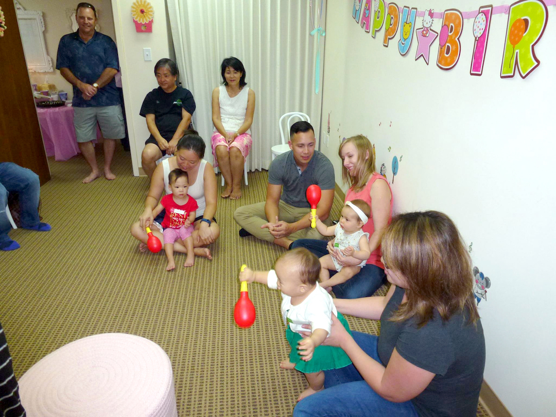 Parents and kids learn together