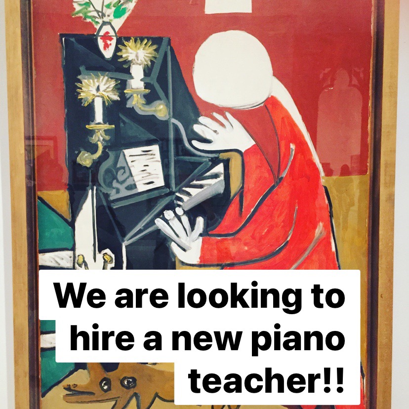 Looking for new piano teacher!